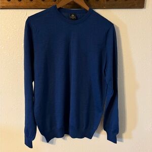 Men's Classic Blue Crewneck Sweater